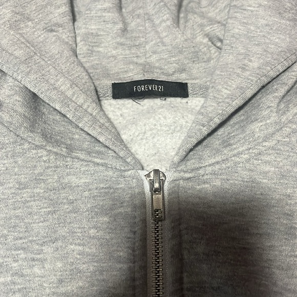 Gray Forever21 Jacket. Size: S/M Great Condition Just Missing Adjustable String - Picture 2 of 2